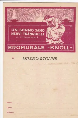 Medizinische Werbung KNOLL Bromural