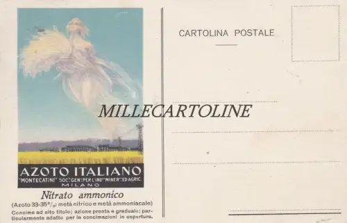 Soc. Montecatini - Italienischer Stickstoff - Ammoniumnitrat