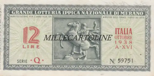 Lotterie: 1938 Lotteria di Tripolis (Kat. n.10)