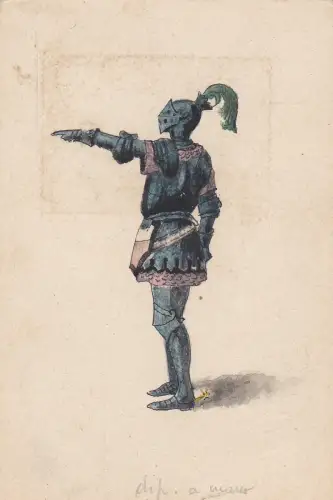 Handbemalt: Ritter mit Rüstung 