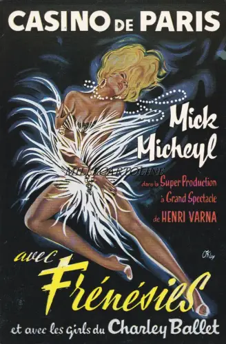 Werbung - Casino de Paris - mit Frenesies