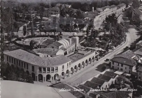 ABANO TERME - Panorama aus dem Flugzeug 1955 gesehen