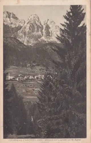 FRASSENE' D'AGORDO - Umgebung der Seen mit M. Agner 1931