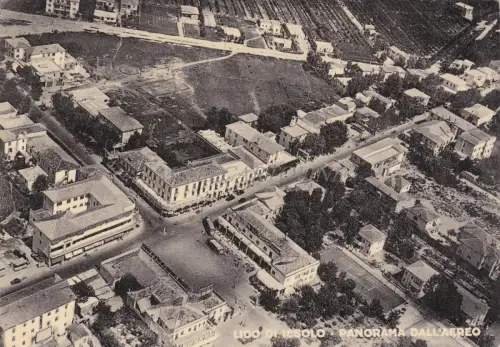 IESOLO - Lido, Panorama aus dem Flugzeug 1954