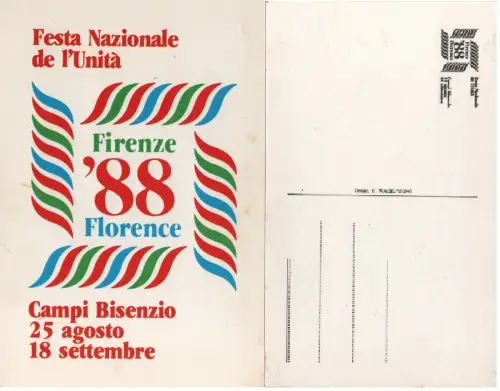 PCI Festa Nazionale dell'Unità Firenze Campi Bisenzio 1988