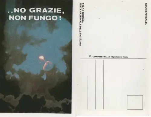 F.G.C.I. Nationalfeiertag der Einheit ROM 1984 (Grafik Gianni Petralia)