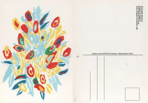 PCI Festa Nazionale dell'Unità Roma 1984 - T-Shirt-Projekt von G. Dova