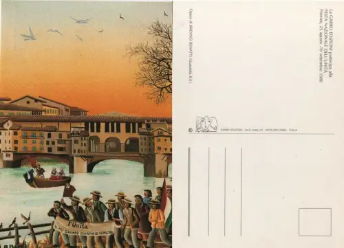 PCI Festa Nazionale dell'Unità Firenze 1988 -dis. Benatti