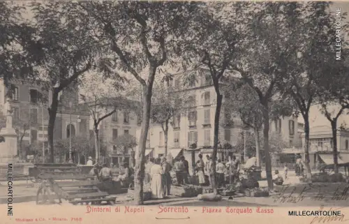 * SORRENTO - Umgebung von Neapel - Piazza Torquato Tasso 1904