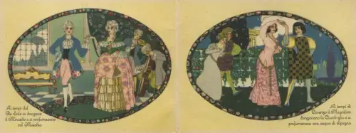 DEKO KALENDER 1925 TÄNZE UND PARFUMS - VISET - SALONE VITAL - PALERMO