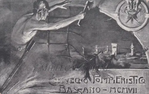 BASSANO: Feuerwehrtag 15. September 1907