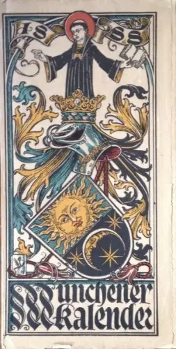 § SCHÖNER DEUTSCHER KALENDER 1888 MIT GOTISCHEN STERNZEICHEN SIGNIERT O.H.