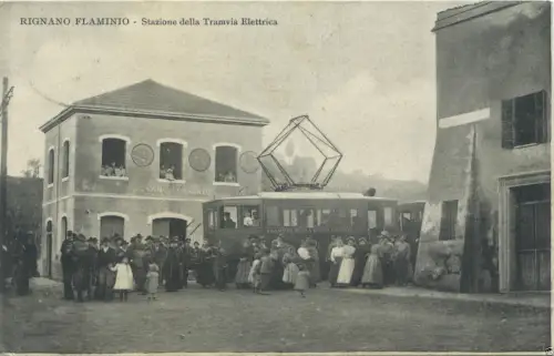 RIGNANO FLAMINIO - Elektrische Straßenbahnhaltestelle ROM - CIVITACASTELLANA