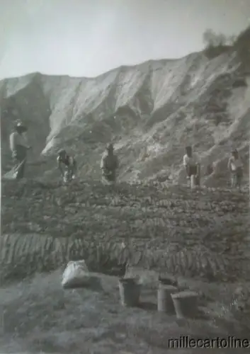 § ARBEITSBAUSTELLE IN FIORANO MODENESE 1953 ZONE CHIANCA - Lot von 10 Fotos