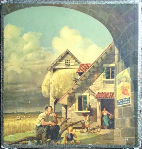 § BOCCASILE - KARTONPLAKAT GEGENSEITIGE VEREINIGTE HAGELVERSICHERUNGEN