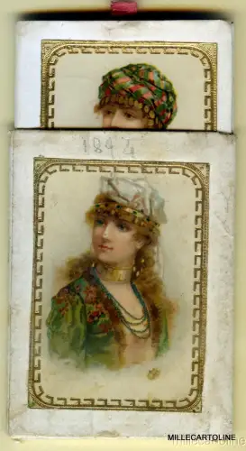 1894 KLEINER ALMANACH / HANDTASCHENKALENDER MIT ETUI - PALERMO