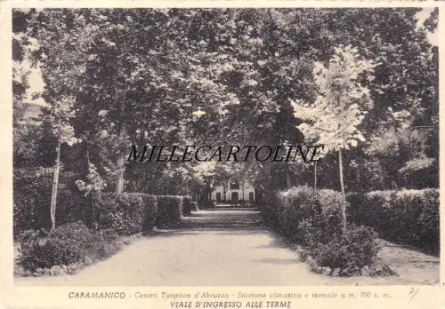 CARAMANICO: Eingangsstraße zu den Thermen 1955