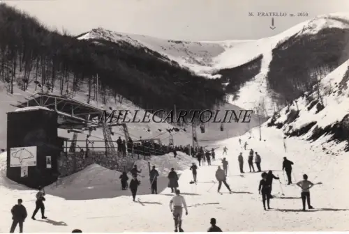REVISONDOLI: Sessellift Monte Pratello - Abfahrtsbahnhof 1962