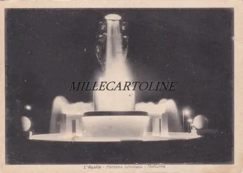 L'AQUILA: Leuchtbrunnen - Nacht 1952