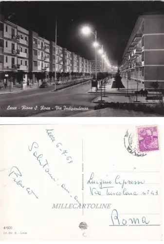 LECCE: Rione S. Rosa - Via Indipendenza 1963
