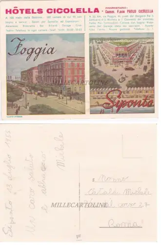 FOGGIA - SIPONTO: Hotel Ciconella...um 1950