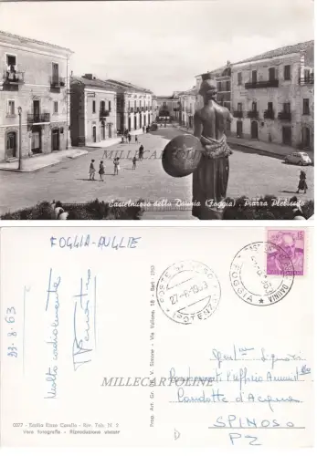 CASTELNUOVO DELLA DAUNIA: Piazza Plebiscito 1963