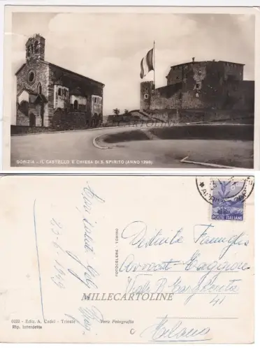 GORIZIA: Das Schloss und die Kirche St. Spirito 1949