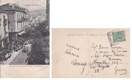 REGGIO CALABRIA: Prozession der Madonna della Trost