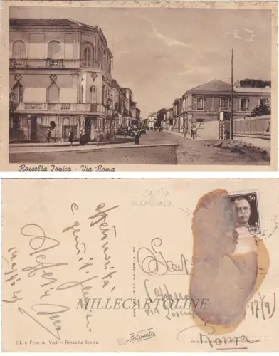 ROCCELLA JONICA: Via Roma 1943