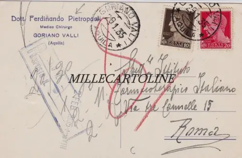 GORIANO VALLI: Kopf - Dr. Ferdinando Pietropaoli - Arzt 1935