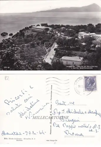 MARATEA: Golfo di Policastro e Hotel Santavenere 1964