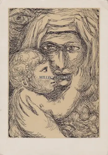 Madre Lucana Ausstellung von Carlo Levi (Schriftsteller) in der Galerie Lo Noce - Rom