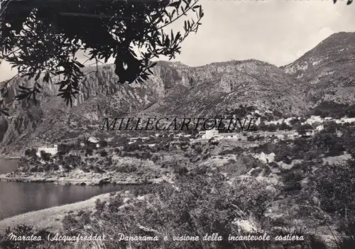MARATEA: (Acquafredda) Panorama und Blick auf die bezaubernde Küste 1969