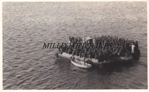 LIBYEN TOBRUK 1939 - Landung der Truppen der italienischen Marine - Foto aus dem Flugzeug