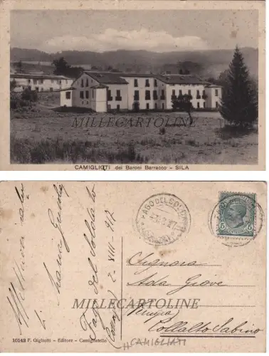 CAMIGLIATI dei Baroni Baracco - Sila 1917