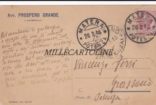 MATERIAL: Kopf Avv. Prospero Grande 1916