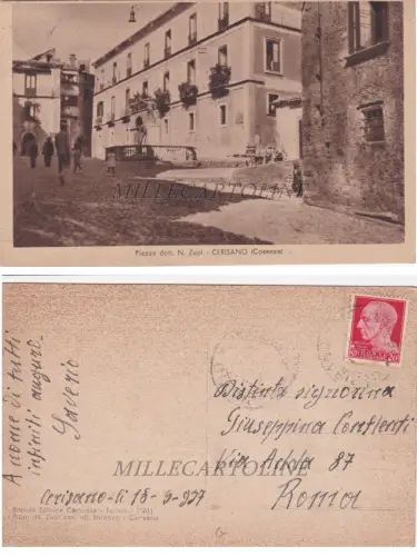 CERISANO: Piazza Dott. N. Zupi 1937