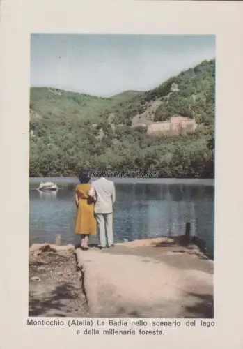 MONTICCHIO (Atella): La Badia in der Landschaft von See und Wald