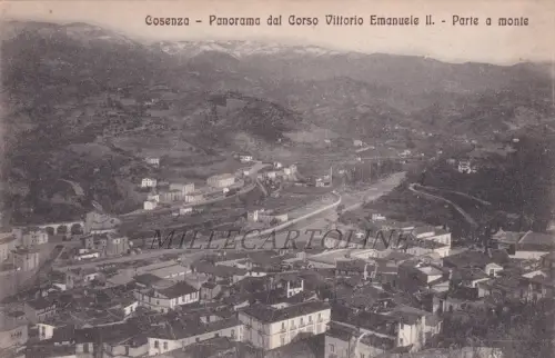 COSENZA: Panorama vom Corso Vittorio Emanuele II - Teil in Monte