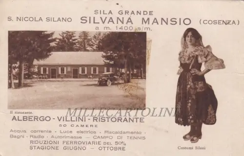 COSENZA: Sila Grande - S. Nicola Silano Silvana Mansio - il Ristorante