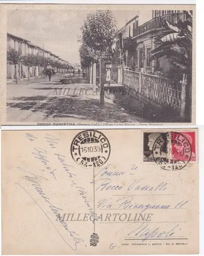 OPPIDO MAMERTINA: Corso Luigi Razza - Case Popolari 1939