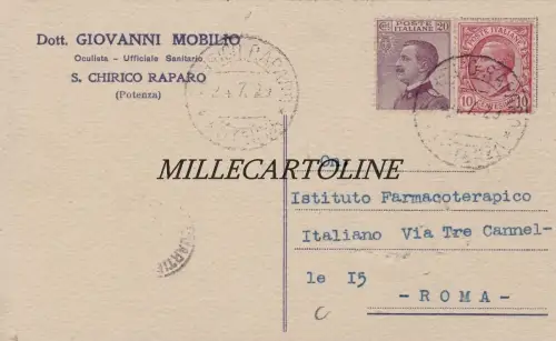 S. CHIRICO RAPARO: Kopf - Dr. Giovanni Mobilio - Augenarzt 1929