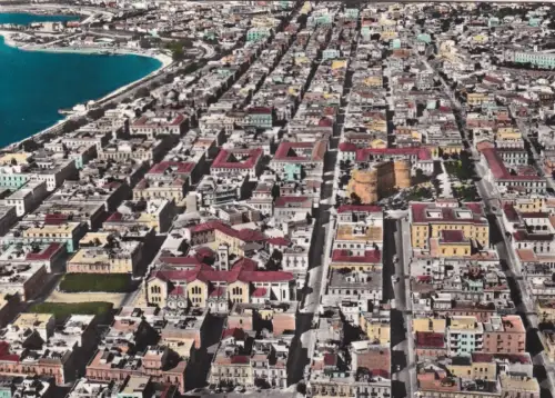 REGGIO CALABRIA: Panorama aus dem Flugzeug 1964