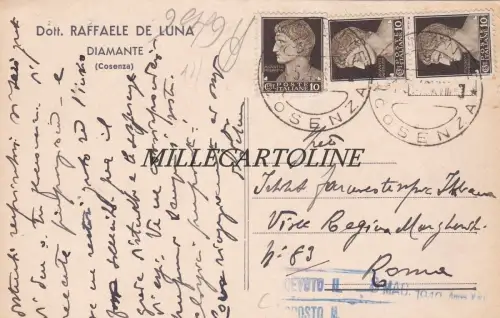 DIAMANT: Kopf Dr. Raffaele De Luna 1940