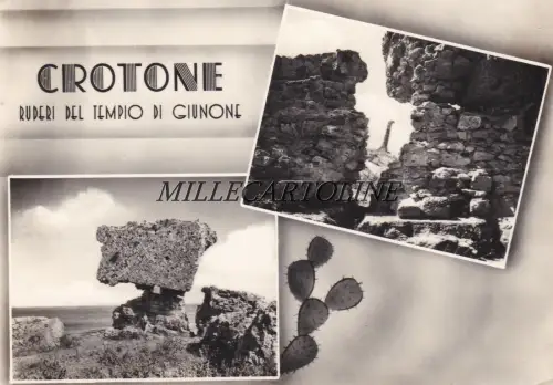 CROTONE: Ruinen des Giunone-Tempels 1960
