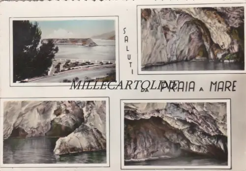 PRAIA A MARE: Grüße aus - 4 Ansichten 1954