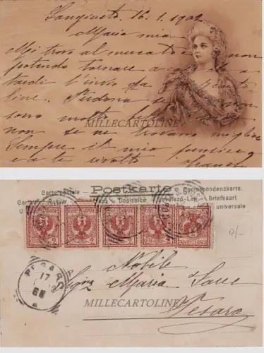 aus SANGUINETO (cs) Liebestext auf Karton geschrieben. eingestellt auf M.s. Genau mit..