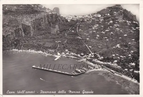 CAPRI: aus dem Flugzeug - Panorama der Marina Grande 1960
