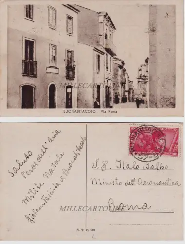 BUONABITACOLO: Via Roma 1933 Direct a Italo Balbo
