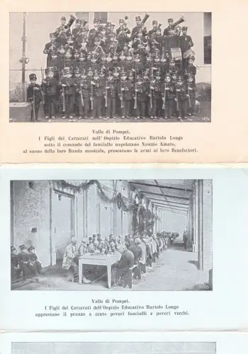POMPEJI TAL: Seltene Vierfachkarte 4 Ansichten des Hospizes...1901